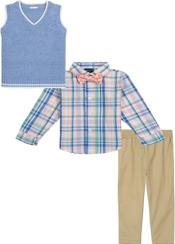 Nautica Baby Boys' 4-Piece Set with Dress Shirt, Vest, Pants, and Tie in Saudi Arabia