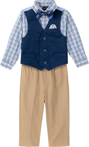 Nautica Baby Boys' 4-Piece Set with Dress Shirt, Vest, Pants, and Tie in Saudi Arabia