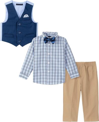 Nautica Baby Boys' 4-Piece Set with Dress Shirt, Vest, Pants, and Tie in Saudi Arabia