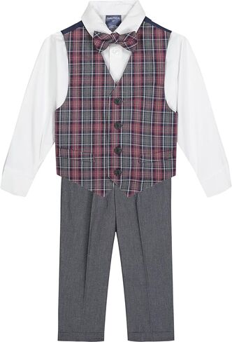 Nautica Baby Boys' 4-Piece Set with Dress Shirt, Vest, Pants, and Tie in Saudi Arabia