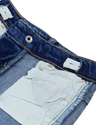 KIDSCOOL SPACE Baby Girl Boy Jeans,Little Kid Elastic Band Inside Ripped Denim Jeans Pants in Saudi Arabia
