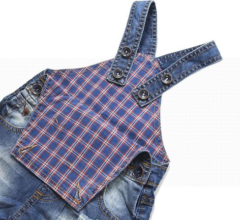KIDSCOOL SPACE Baby & Little Boys Girls Big Bib Pocket Summer Denim Shortalls,Jean Short Overalls in Saudi Arabia