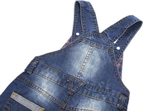 KIDSCOOL SPACE Baby & Little Boys Girls Big Bib Pocket Summer Denim Shortalls,Jean Short Overalls in Saudi Arabia