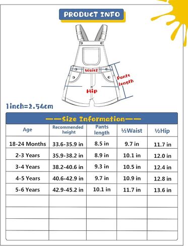 KIDSCOOL SPACE Baby & Little Boys Girls Big Bib Pocket Summer Denim Shortalls,Jean Short Overalls in Saudi Arabia