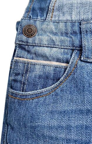 KIDSCOOL SPACE Baby Toddler 2 Buttons Adjustable Straps Fashion Jean Overall in Saudi Arabia