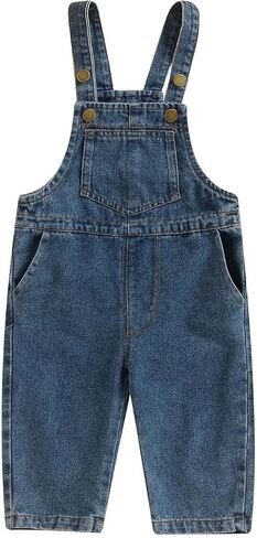 Newborn Baby Boy Girl Summer One Piece Button Suspender Overalls Jumpsuit Sleeveless Plain Romper Outfit Bib Pants in Saudi Arabia