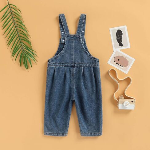 Newborn Baby Boy Girl Summer One Piece Button Suspender Overalls Jumpsuit Sleeveless Plain Romper Outfit Bib Pants in Saudi Arabia