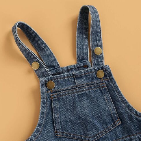 Newborn Baby Boy Girl Summer One Piece Button Suspender Overalls Jumpsuit Sleeveless Plain Romper Outfit Bib Pants in Saudi Arabia