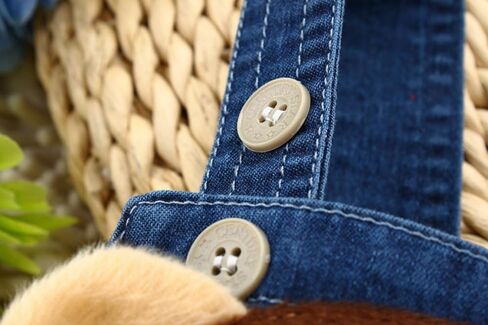 KIDSCOOL Toddler Unisex Cartoon Animal Denim Overalls Baby Jean Shortalls | Infant cute 3d animal jean rompers,toddler lightweight denim shortalls,adjustable button strap outfits,summer fashion in Saudi Arabia