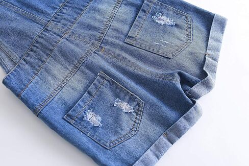 KIDSCOOL SPACE Baby Girl Boy Jean Overalls,Toddler Summer Denim Shortall in Saudi Arabia