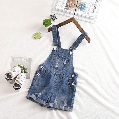 KIDSCOOL SPACE Baby Girl Boy Jean Overalls,Toddler Summer Denim Shortall in Saudi Arabia
