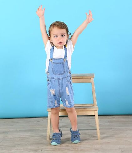 KIDSCOOL SPACE Baby Girl Boy Jean Overalls,Toddler Summer Denim Shortall in Saudi Arabia