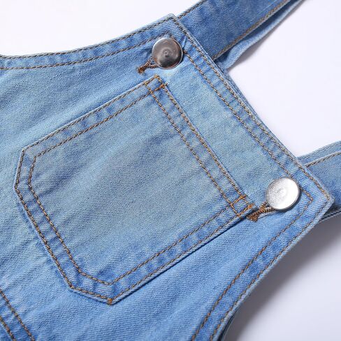 KIDSCOOL SPACE Baby Girl Boy Jean Overalls,Toddler Summer Denim Shortall in Saudi Arabia
