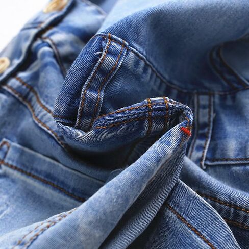 KIDSCOOL Toddler Denim Shorts Overalls Unisex Infant Baby Jean Shortalls | Toddler boys girls denim shortalls, unisex infant baby jean shorts overalls, summer washed bib dungarees, size 6m to 5t in Saudi Arabia