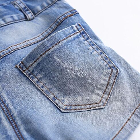 KIDSCOOL Toddler Denim Shorts Overalls Unisex Infant Baby Jean Shortalls | Toddler boys girls denim shortalls, unisex infant baby jean shorts overalls, summer washed bib dungarees, size 6m to 5t in Saudi Arabia