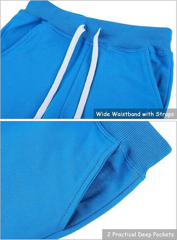 Resinta 4 Pack Toddler Boy Shorts Boys Cotton Shorts Soft Casual Elastic Waist with Pockets Drawstring Kids Summer Clothes in Saudi Arabia