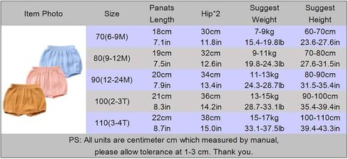 MYGBCPJS Baby Girls Boys 3 Pack Cotton Linen Blend Cute Bloomer Shorts Loose Harem Shorts in Kuwait