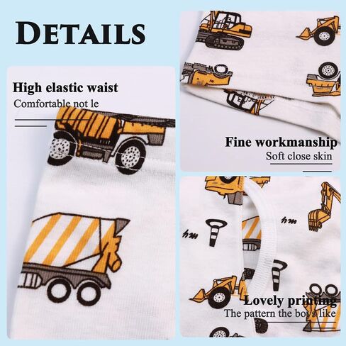 Finihen Boys Boxer Briefs Baby Soft Cotton Toddler Dinosaur Underwear Children Truck Panties in Kuwait