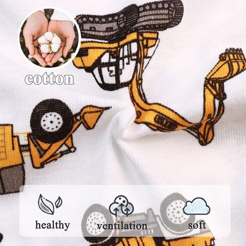 Finihen Boys Boxer Briefs Baby Soft Cotton Toddler Dinosaur Underwear Children Truck Panties in Kuwait