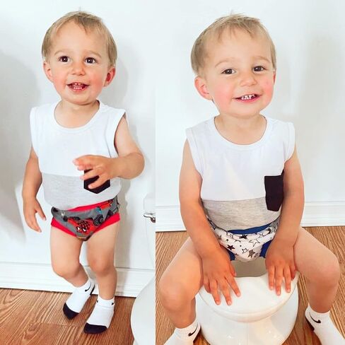 BIG ELEPHANT Toddler Potty Training Underwear, 100% Cotton for Boys & Girls | Multi-Layer Absorbent Liner for Small Accidents, Wetness Awareness, Easy Pull-On Fit, Washable for Daytime Potty Training in Saudi Arabia