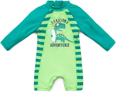 Baby Boy Swimsuit Rash Guard Shirts Toddler Boy Swimwear Full Zipper UPF 50+ Sun Protection Infant One Piece Bathing Suit in Saudi Arabia