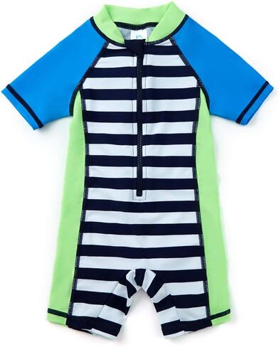 Baby Boy Swimsuit Rash Guard Shirts Toddler Boy Swimwear Full Zipper UPF 50+ Sun Protection Infant One Piece Bathing Suit in Saudi Arabia