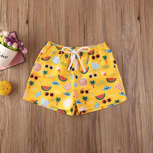 Infant Toddler Baby Boy Hawaiian Beach Shorts Swim Trunks Cartoon Animal Little Boys Board Shorts Swimwear in Saudi Arabia