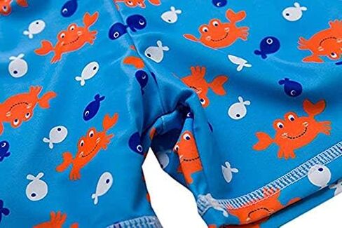 Baby Toddler Boys Two Pieces Swimsuit Set Swimwear Dinosaur Bathing Suit Rash Guards with Hat UPF 50+ in Saudi Arabia