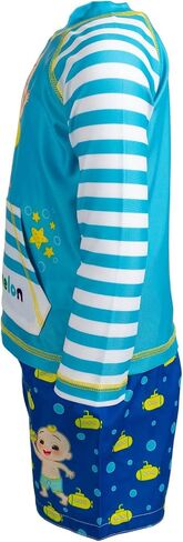 CoComelon JJ Raglan Long Sleeve Rash Guard Swim Shirt & Swim Bottom Set in Saudi Arabia