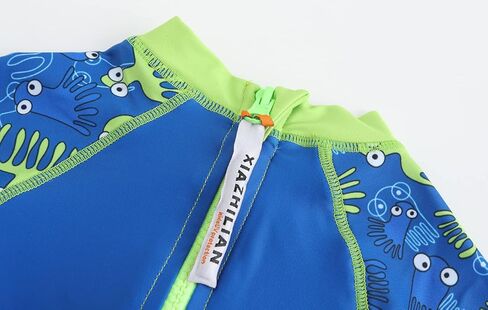 طفل رضيع قطعة واحدة ملابس السباحة Rashguard ملابس السباحة سستة ثوب السباحة الرضع Sunsuit UPF50 + الحماية من الشمس مع قبعة in Kuwait