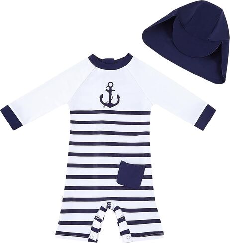 upandfast Baby Boys/Girls Zipper Swimwear with Snap Bottom UPF 50+ Sun Protection Toddler One Piece Swimsuit in Saudi Arabia