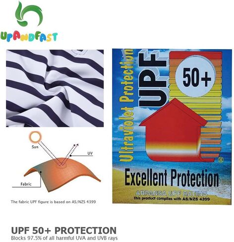 upandfast Baby Boys/Girls Zipper Swimwear with Snap Bottom UPF 50+ Sun Protection Toddler One Piece Swimsuit in Saudi Arabia