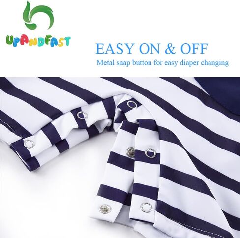 upandfast Baby Boys/Girls Zipper Swimwear with Snap Bottom UPF 50+ Sun Protection Toddler One Piece Swimsuit in Saudi Arabia