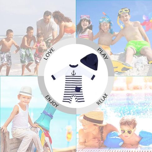 upandfast Baby Boys/Girls Zipper Swimwear with Snap Bottom UPF 50+ Sun Protection Toddler One Piece Swimsuit in Saudi Arabia