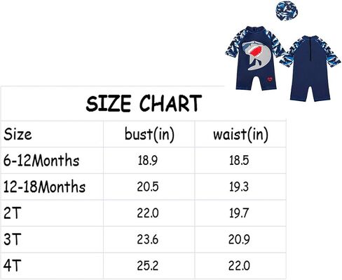 Toddler Baby Boys One Piece Swimsuit Set Rash Guard Sunsuit Sun Protection Summer Swimwear with Hat in Kuwait