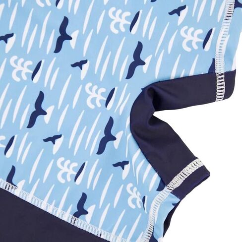 Toddler Boys One Piece Swimsuit Baby UPF 50+ Crab Cartoon Swimwear 3M-4T | Infant Boy Lovely Prints Rashguard Bathing Suit,Sun Protection,Short Sleeve,Zipper,Summer Beach Pool in Saudi Arabia