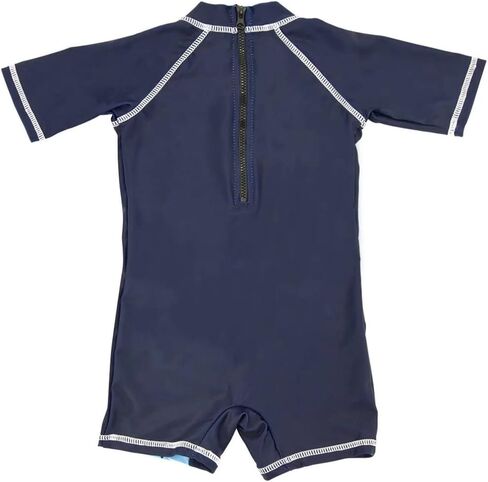 Toddler Boys One Piece Swimsuit Baby UPF 50+ Crab Cartoon Swimwear 3M-4T | Infant Boy Lovely Prints Rashguard Bathing Suit,Sun Protection,Short Sleeve,Zipper,Summer Beach Pool in Saudi Arabia