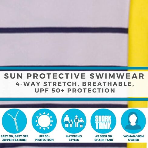 بدلة شمسية للأولاد بأكمام طويلة من SwimZip UPF 50+ (ألوان متعددة) in Saudi Arabia