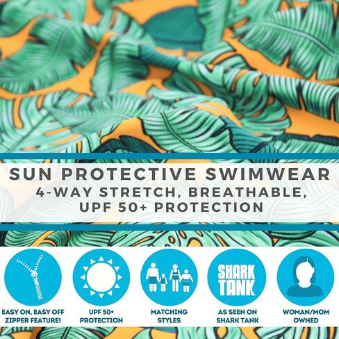 SwimZip Boys' Long-Sleeve UPF 50+ Swimsuit for Baby, Toddler, & Little Boys in Kuwait