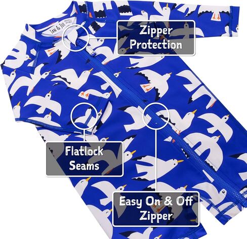 JAN & JUL Long Sleeve 1-pc UV Jumpsuit Rash Guard (Baby, Toddler) in Saudi Arabia