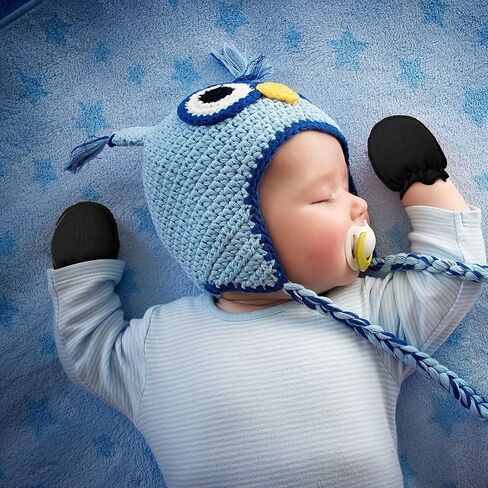 16 Pairs Newborn Baby Cotton Mittens No Scratch Gloves Unisex Newborn Mittens for baby Boys Girls 0-6 Months in Saudi Arabia