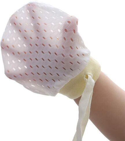 Chryvva Pack of 6 Baby Mesh Gloves Cotton No Scratch Mittens for Unisex (3Colors/6-12Months) in Saudi Arabia