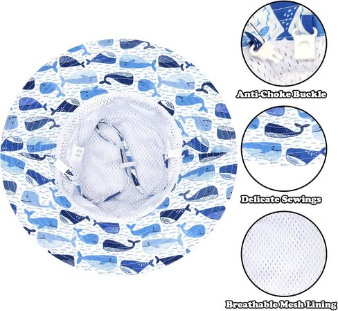 Sarfel Baby Sun Hat Summer Baby Boy Hats UPF 50+ Sun Protection Toddler Hat Bucket for Baby Girl Adjustable Kid Cap in Saudi Arabia