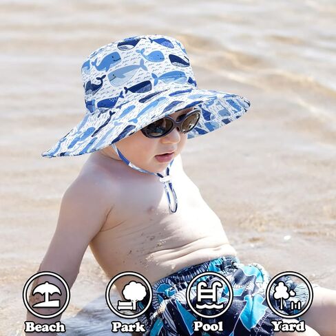 Sarfel Baby Sun Hat Summer Baby Boy Hats UPF 50+ Sun Protection Toddler Hat Bucket for Baby Girl Adjustable Kid Cap in Saudi Arabia