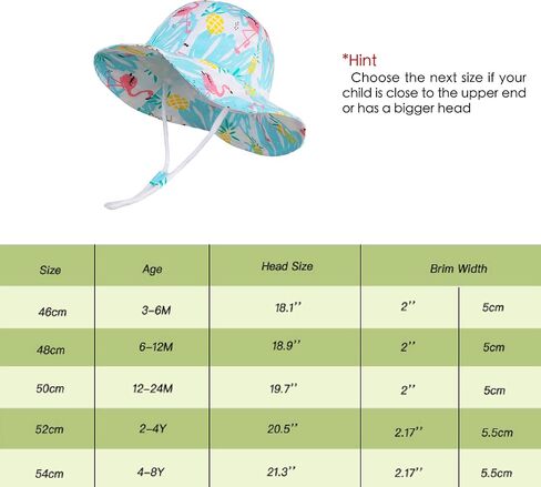 LANGZHEN UPF Beach Sun Protection Hat for Baby Girls Adjustable Toddler Kids Hat Wide Brim Summer Play Hat with Chin Strap in Saudi Arabia