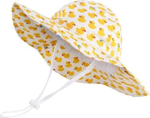 LANGZHEN UPF Beach Sun Protection Hat for Baby Girls Adjustable Toddler Kids Hat Wide Brim Summer Play Hat with Chin Strap in Saudi Arabia