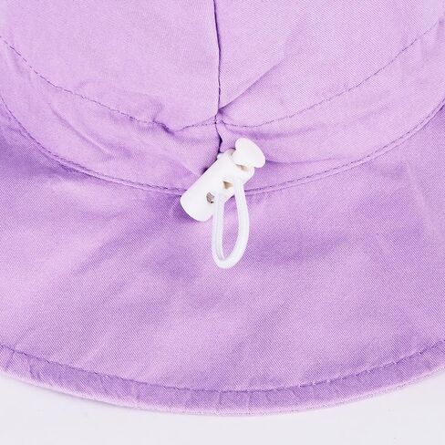 LANGZHEN UPF Beach Sun Protection Hat for Baby Girls Adjustable Toddler Kids Hat Wide Brim Summer Play Hat with Chin Strap in Kuwait