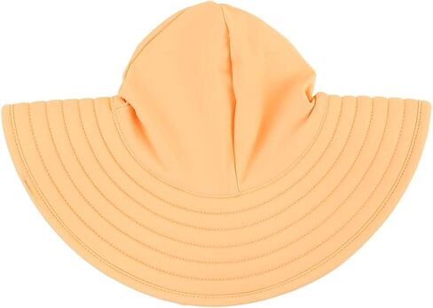 RuffleButts Toddler Girls UPF 50+ - Wide Brim Sun Hat | 80% Nylon 20% Spandex, Reversible Polka Dots, Adjustable Fit, Beach And Pool Use, Hand Wash Only in Saudi Arabia
