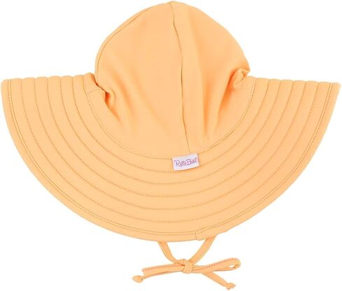 RuffleButts Toddler Girls UPF 50+ - Wide Brim Sun Hat | 80% Nylon 20% Spandex, Reversible Polka Dots, Adjustable Fit, Beach And Pool Use, Hand Wash Only in Saudi Arabia