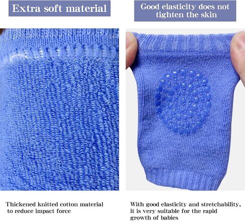 HOUSEYUAN الطفل الزحف المضادة للانزلاق منصات الركبة ومضادة للانزلاق طفل الفتيان الفتيات الجوارب الرضع للجنسين طفل رضيع in Kuwait